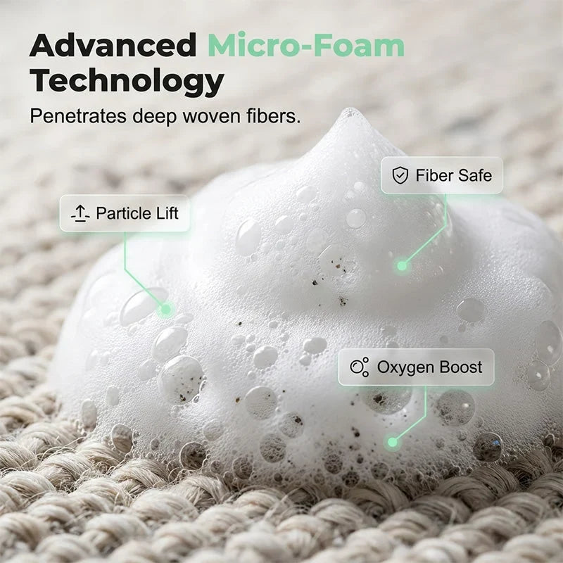 Waterless Carpet Foam Stain Remover